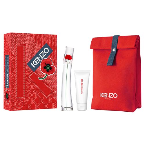 Kenzo Set Flower By Kenzo EDP 50ml + Body Lotion 75ml + Pouch