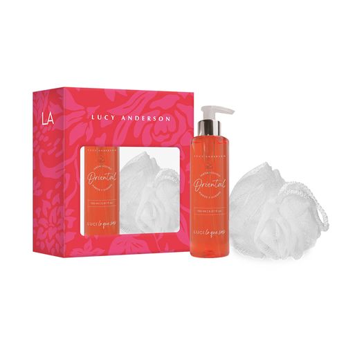Jabón Liquido manos y cuerpo Oriental + esponja