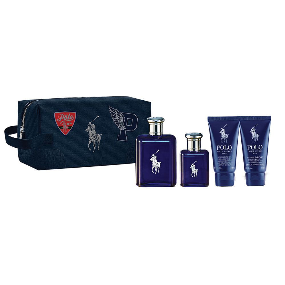 Cofre trilogía ralph lauren polo blue 3 2025 x 40 ml