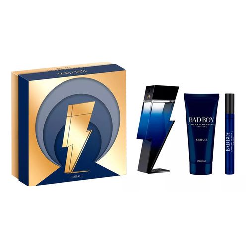 Bad Boy Cobalt Eau de Parfum Électrique 100 ml + Gel de Baño 100 ml + Eau de Parfum Électrique 10 ml