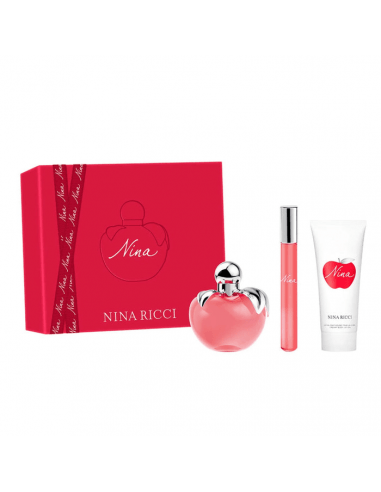 Nina EDT 80 ml + EDT Roll On 10 ml + Body Lotion 75 ml - Eau de Toilette