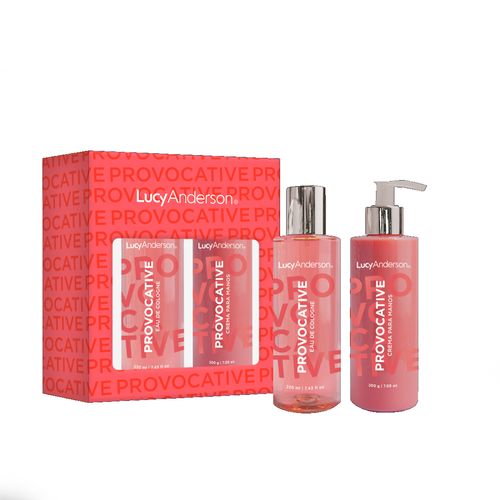 SET DE PERFUME LUCY ANDERSON COLOGNE PROVOCATIVE+CR MANOS X200GR 220 ML