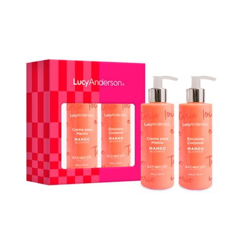 SET DE PERFUME LUCY ANDERSON BODY SPLASH+CR MAN-CORP MANGO BLOOM 200 ML