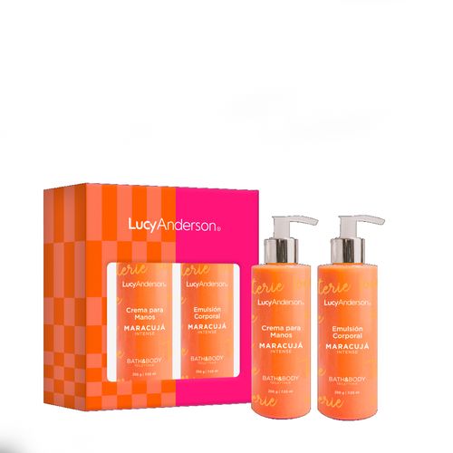 SET DE CREMA LUCY ANDERSON CR MANOS+EMUL CORP MARACUYA INTENS 200GR