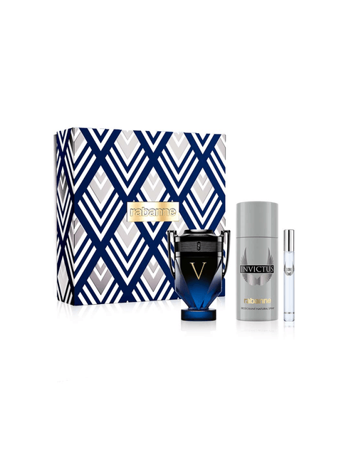 Set Invictus Victory Elixir Parfum Intense 100 Ml + 10 Ml + Deo Spray