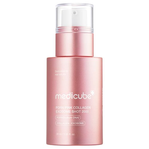 Medicube - Pdrn Pink Collagen Exosome Shot Serum (2000 Ppm, 30 Ml) | Serum De Pdrn Con Micro-Agujas