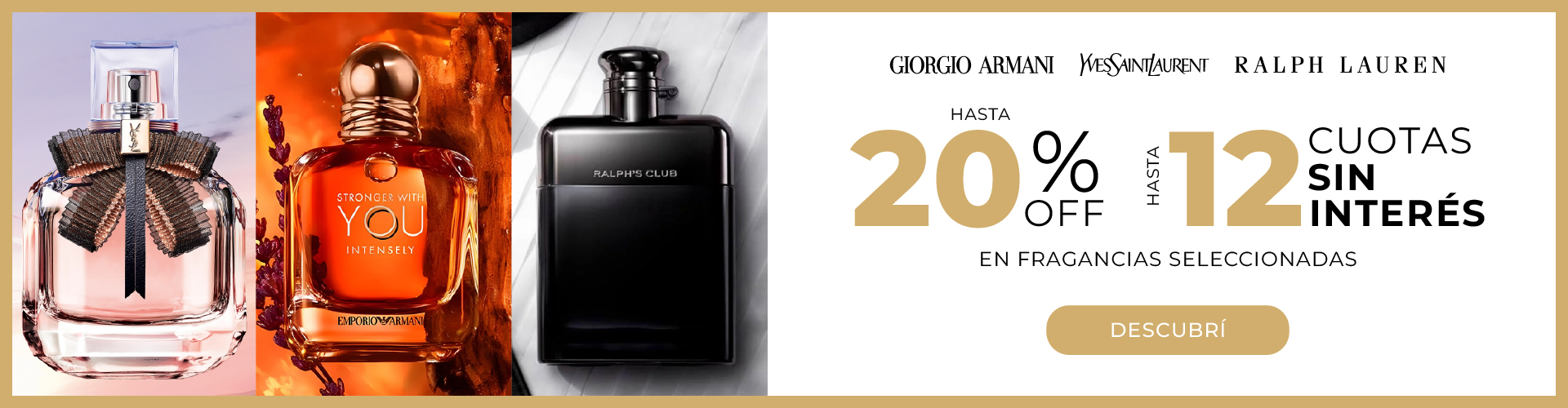 20% En productos Seleccionadoa